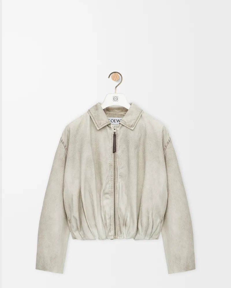 Loewe Draped Jacket In Cotton Size Mujer Light