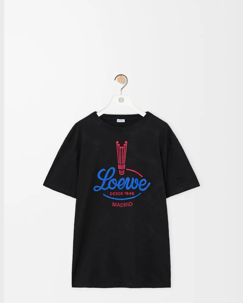 Loewe T-shirt In Cotton Blend Size Mujer Black