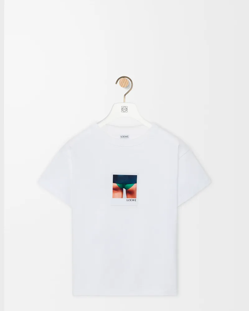 Loewe Regular Fit T-shirt In Cotton Size Mujer White