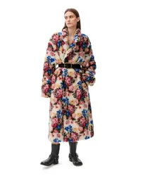 Loewe Luxury Double-breasted coat in wool blend Multicolor