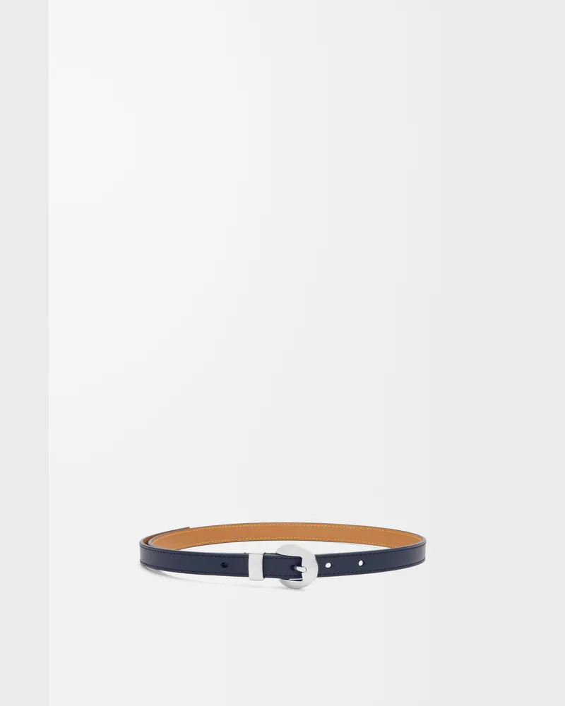 Loewe Pebble Belt In Leather skin Size Mujer Deep