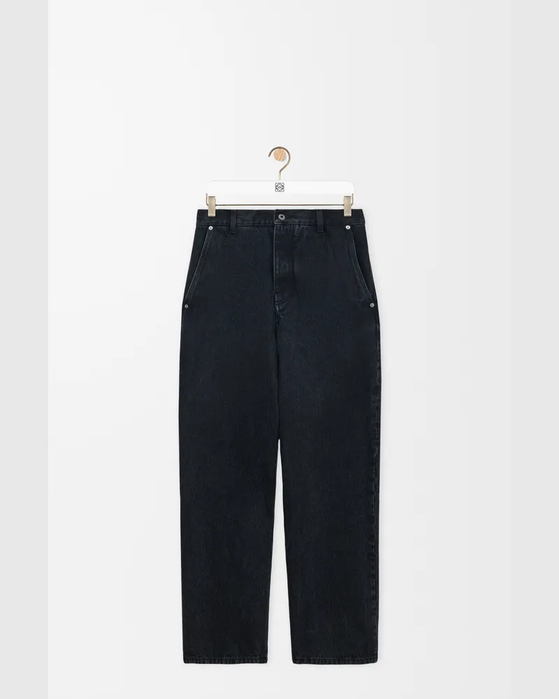 Loewe Jeans In Denim Size Hombre Black