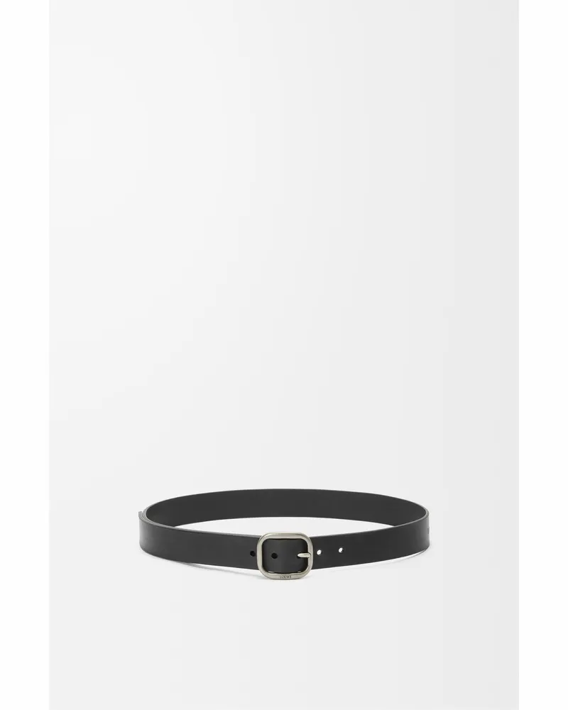Loewe Rounded Soft Belt In Leather skin Size Mujer Black