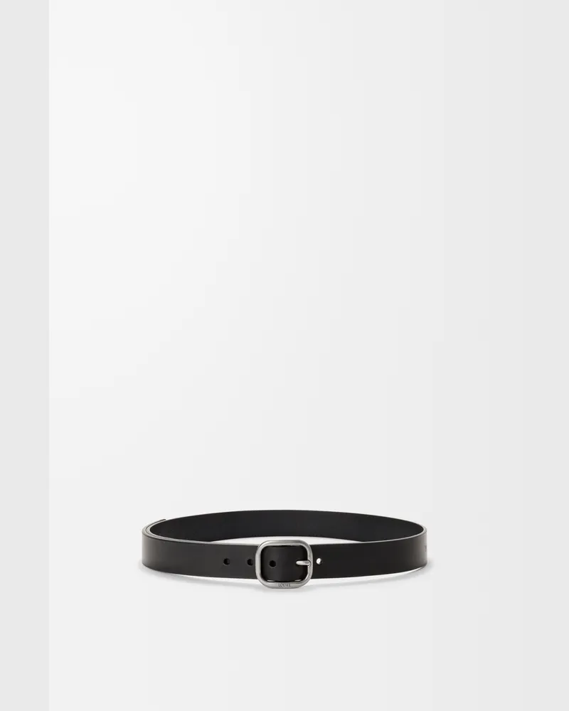 Loewe Rounded Soft Belt In Leather skin Size Mujer Black