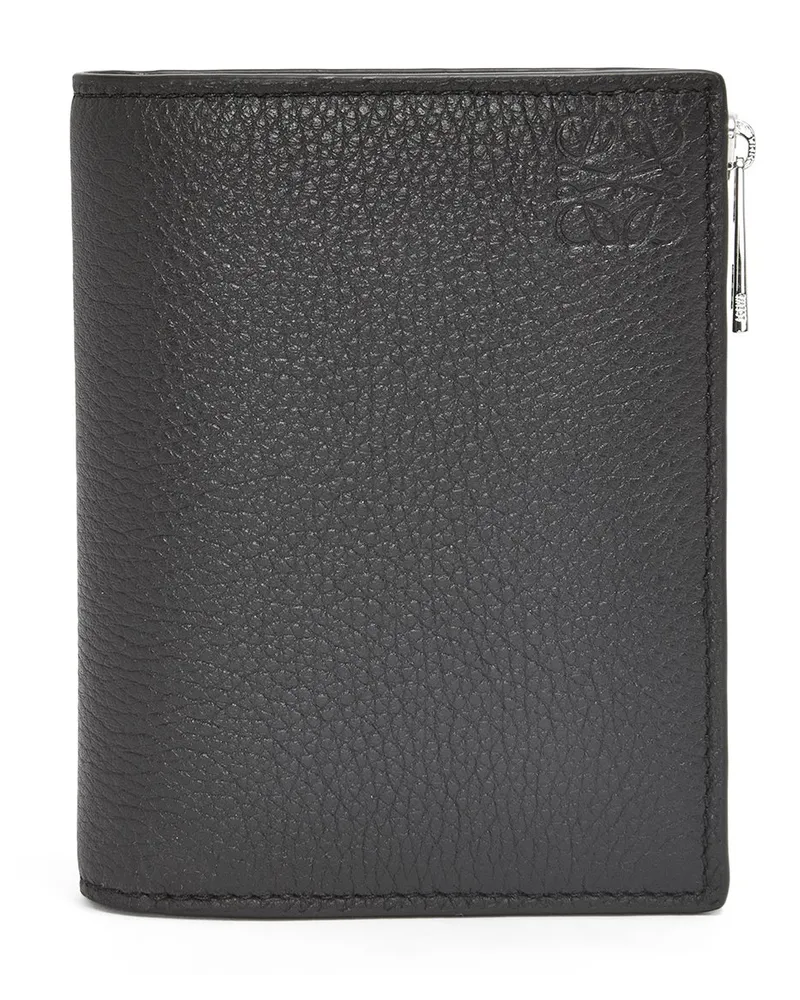 Loewe Luxury Slim compact wallet in soft grained calfskin Black