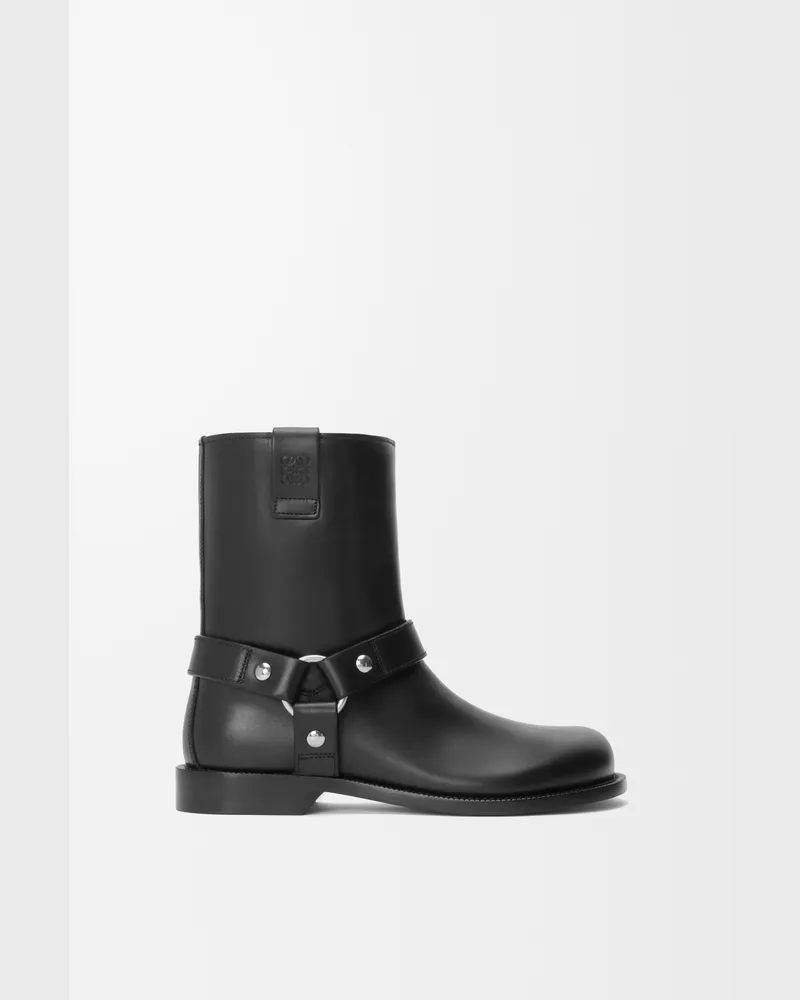 Loewe Campo Biker Boot In Leather skin Size Mujer Black