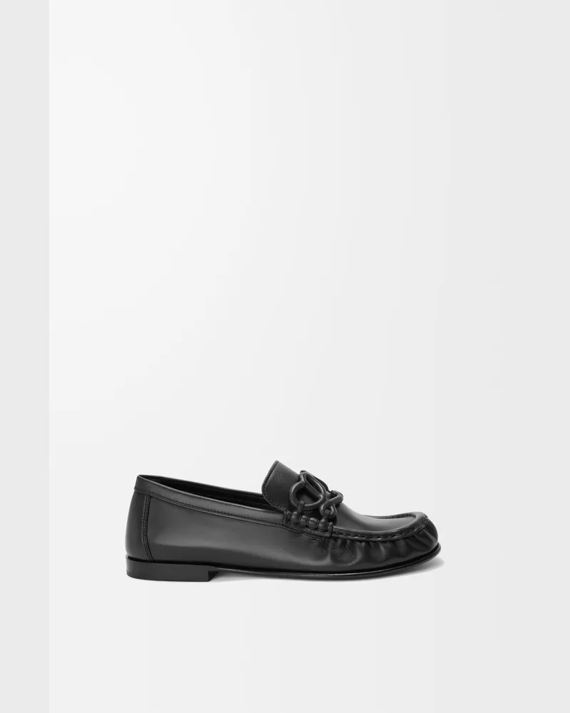 Loewe Double L Loafer In Soft Leather skin Size Mujer Black