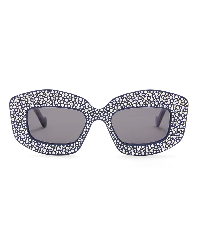 Loewe Luxury Pavé Screen sunglasses in acetate Navy