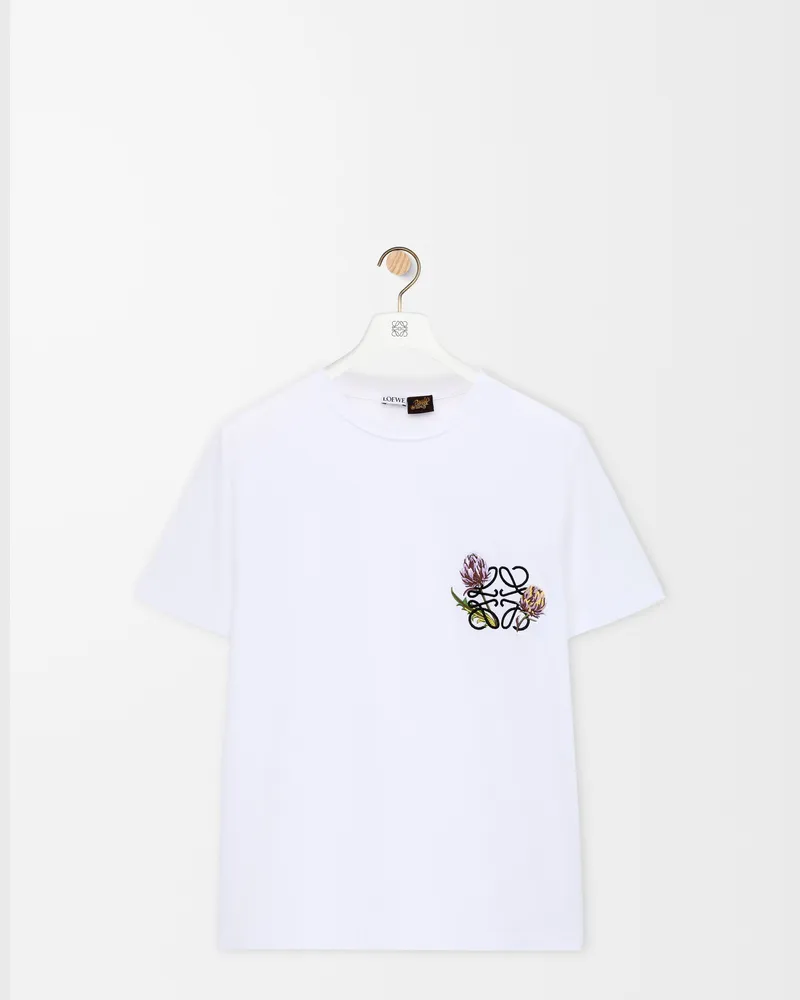 Loewe Regular Fit T-shirt In Cotton Size Mujer White
