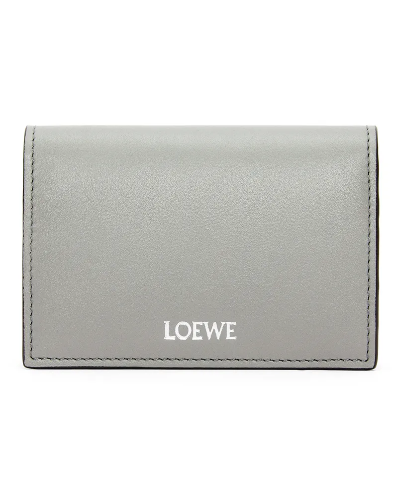 Loewe Luxury Slim bifold cardholder in shiny nappa calfskin Pearl