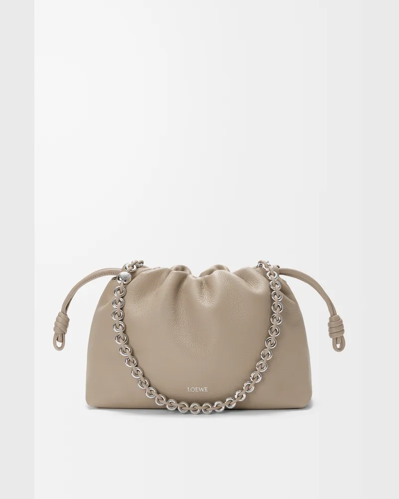 Loewe Medium Flamenco Purse In Fine Grained Leather skin Mujer Clay