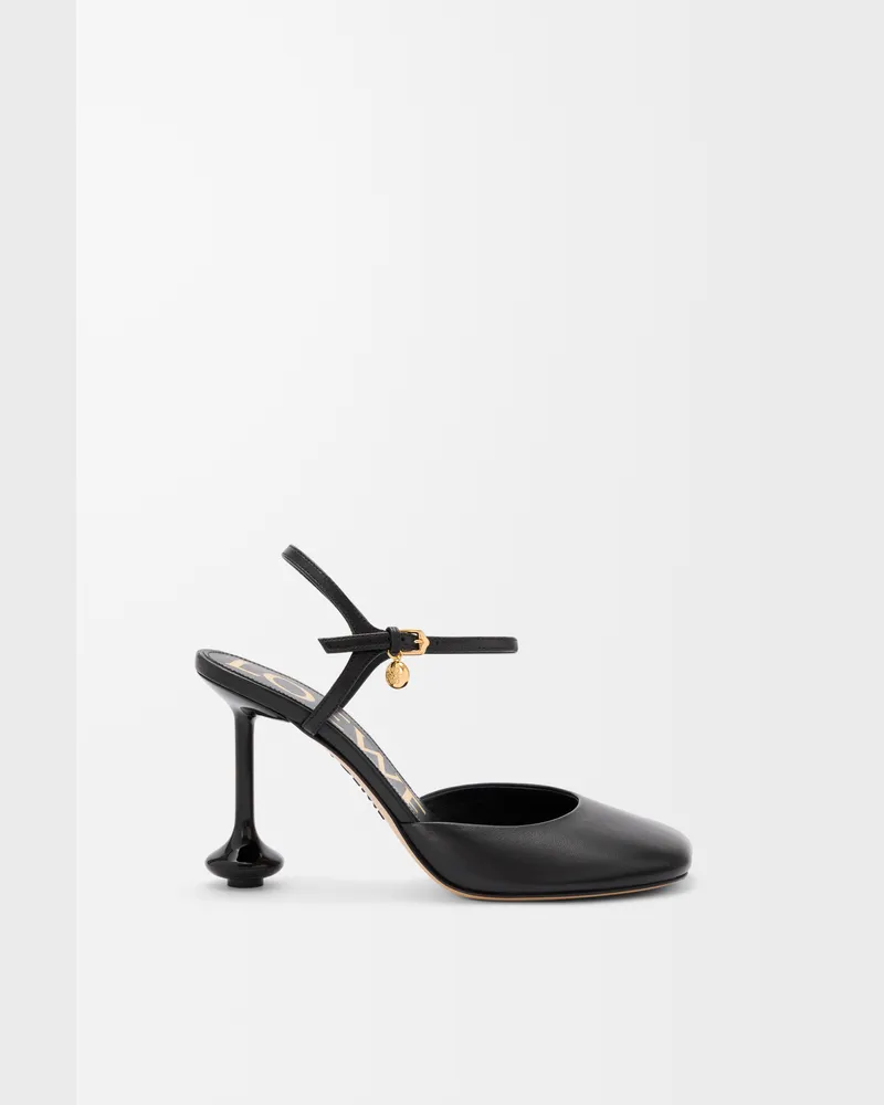 Loewe Toy Ankle Strap Pump In Lambskin Size Mujer Black
