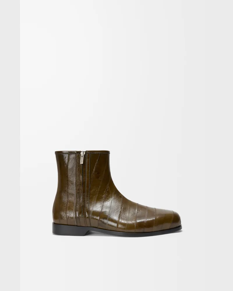 Loewe Bobine Ankle Boot In Hagfish Size Hombre Olive