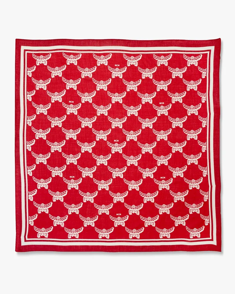 MCM Wollschal mit Lauretos-Monogramm Candy
