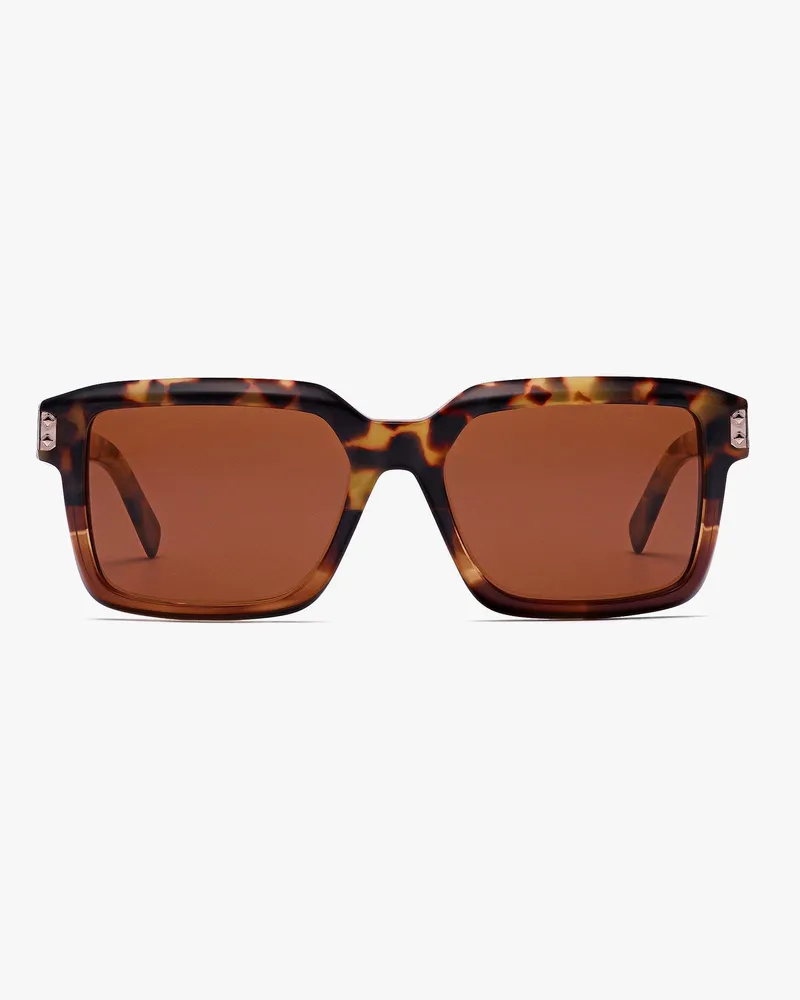 MCM Quadratische Oversize-Sonnenbrille Havana