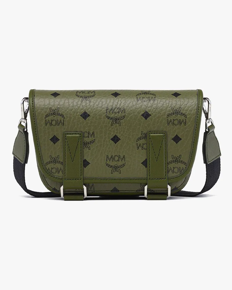 MCM Aren Messenger-Tasche in Visetos Khaki
