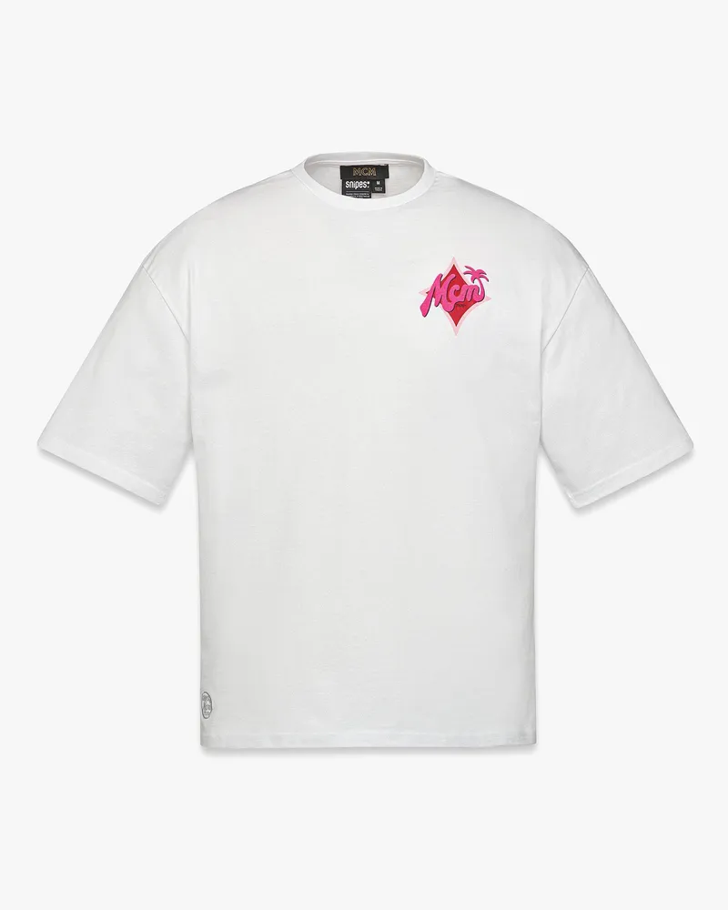 MCM x Snipes T-Shirt mit Logo White