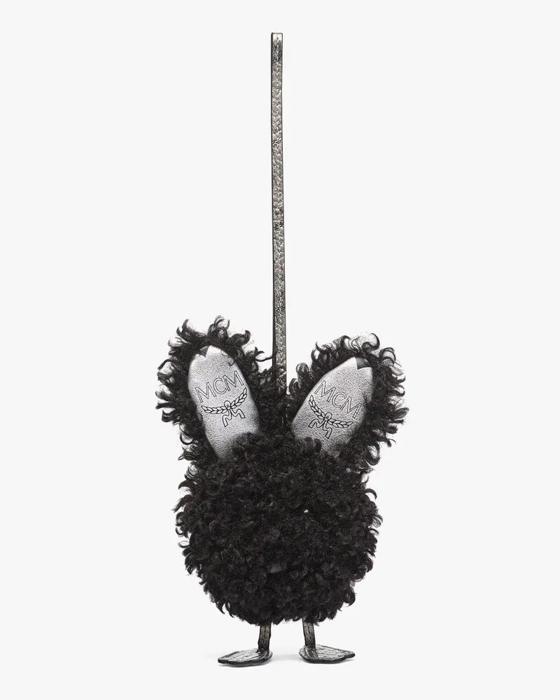 MCM Hasenanhänger Aren aus Kunstfell Black