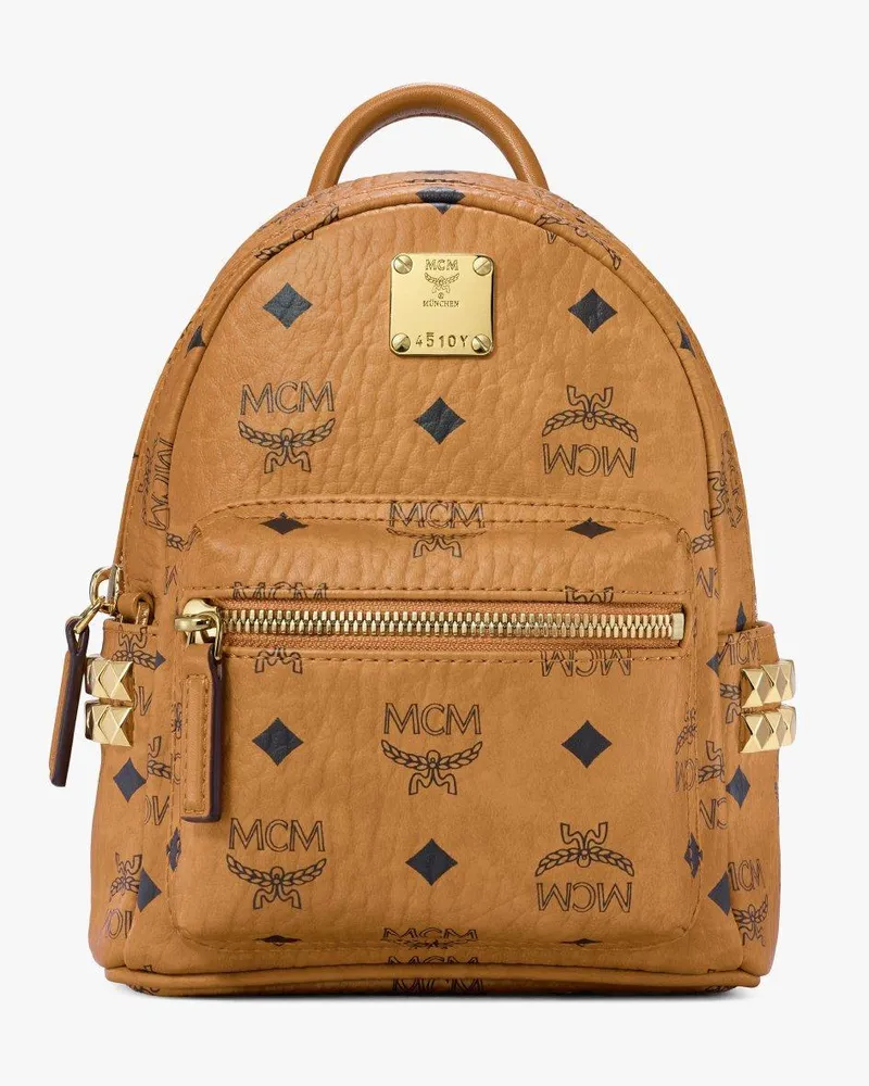 MCM Rucksack „Stark Bebe Boo" in Visetos mit seitlichen Nieten Aw20
