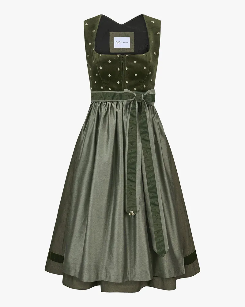 MCM x ALPENHERZ ärmelloses Dirndl Olive