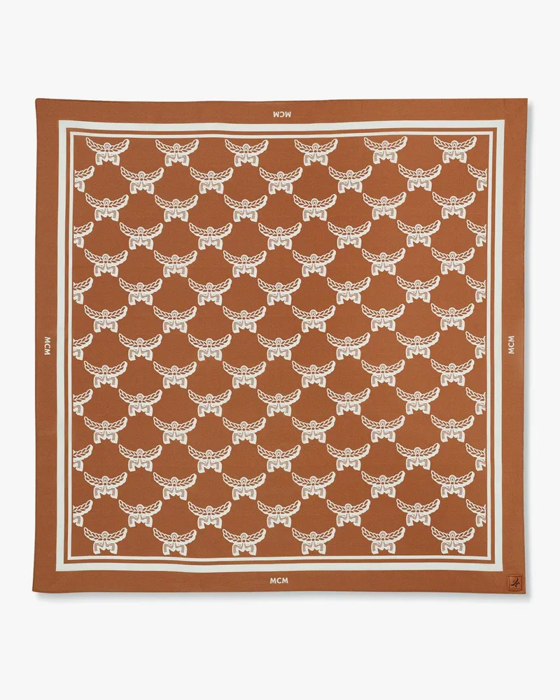 MCM Bandana-Tuch mit Lauretos-Monogramm Cognac