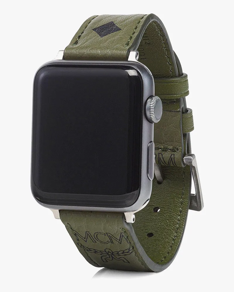 MCM 38mm Armband für Apple Watch in Visetos Khaki