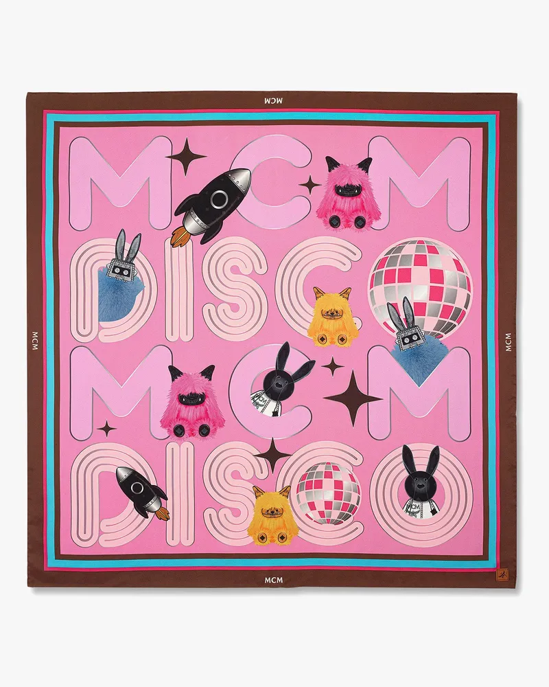 MCM Disco-Schal aus Bio-Seide mit -Charakteren Soft