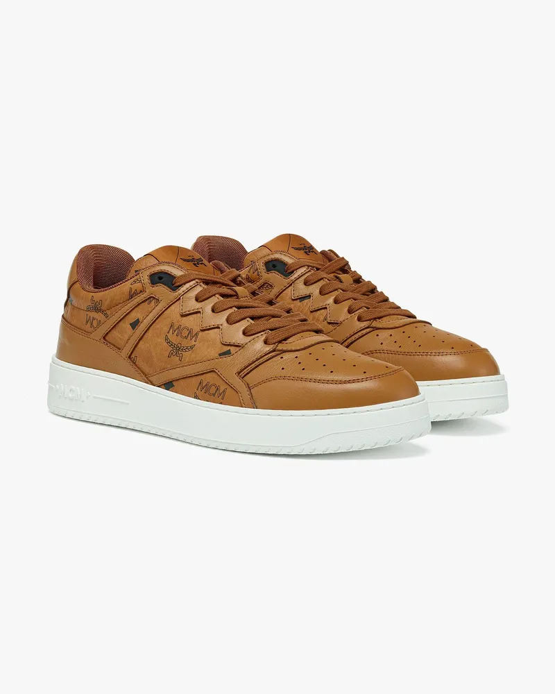 MCM Sneaker Neo Terrain in Visetos Cognac