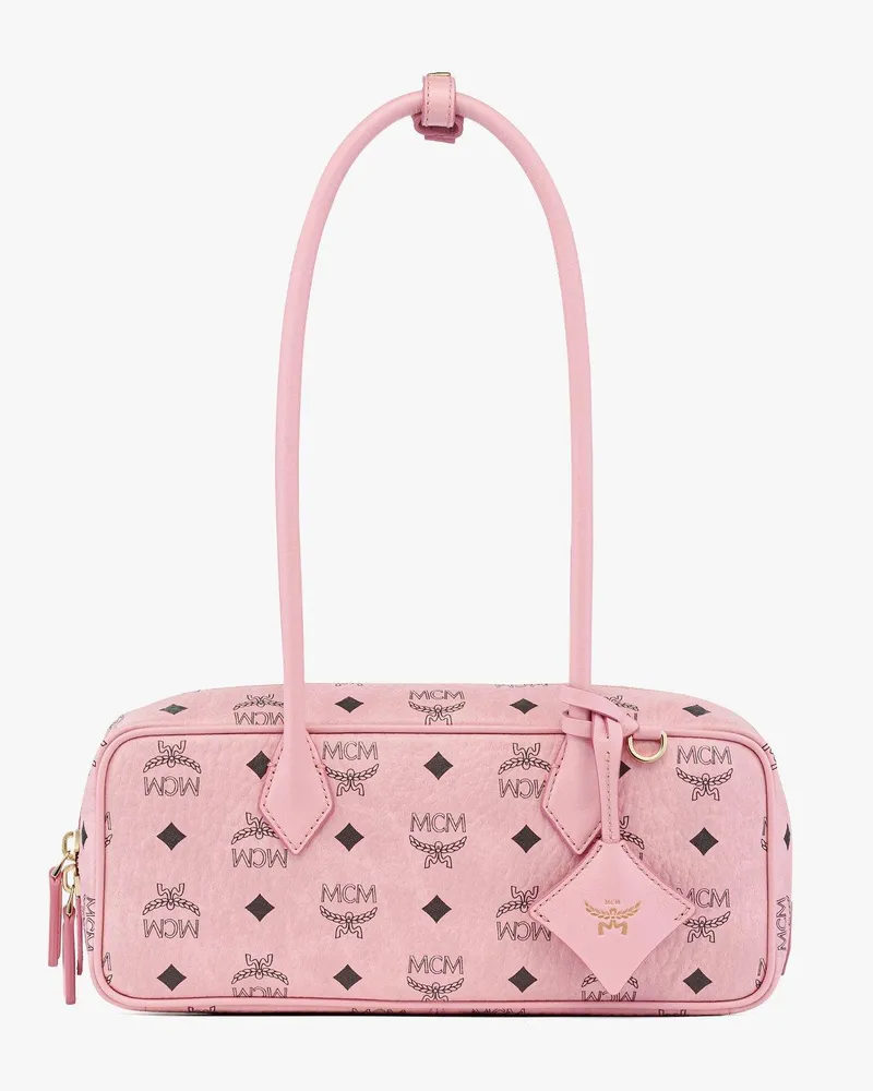 MCM Aren querformatige Schultertasche in Visetos Soft