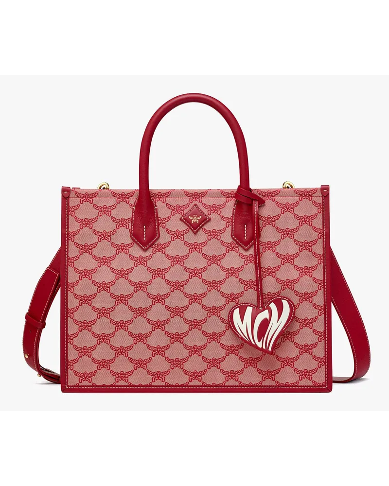 MCM Himmel Tragetasche in Lauretos Jacquard Valentine