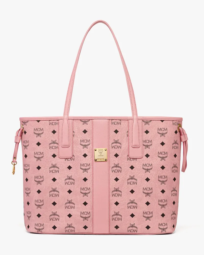 MCM Stark Rucksack in Visetos mit seitlichen Nieten SOFT PINK VISETOS Soft