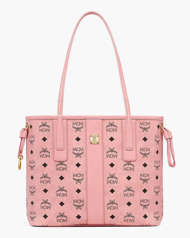 MCM Stark Rucksack in Visetos mit seitlichen Nieten SOFT PINK VISETOS Soft