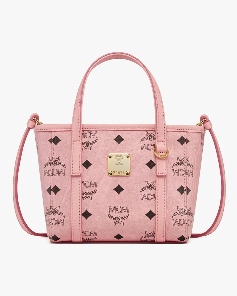 MCM Stark Rucksack in Visetos mit seitlichen Nieten SOFT PINK VISETOS Soft