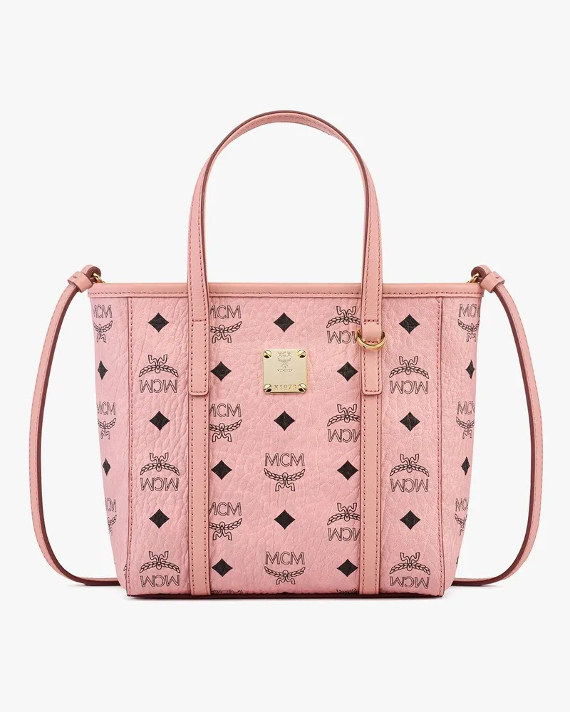 MCM Stark Rucksack in Visetos mit seitlichen Nieten SOFT PINK VISETOS Soft