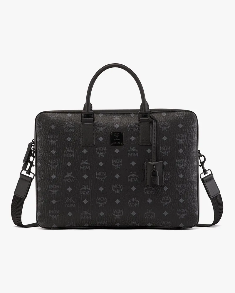 MCM Klassik Aktentasche in Visetos Black