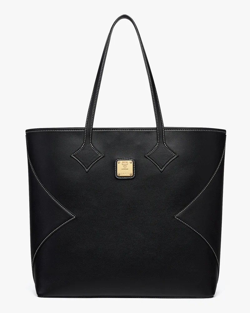 MCM Dia Shopper aus Kalbsleder Black