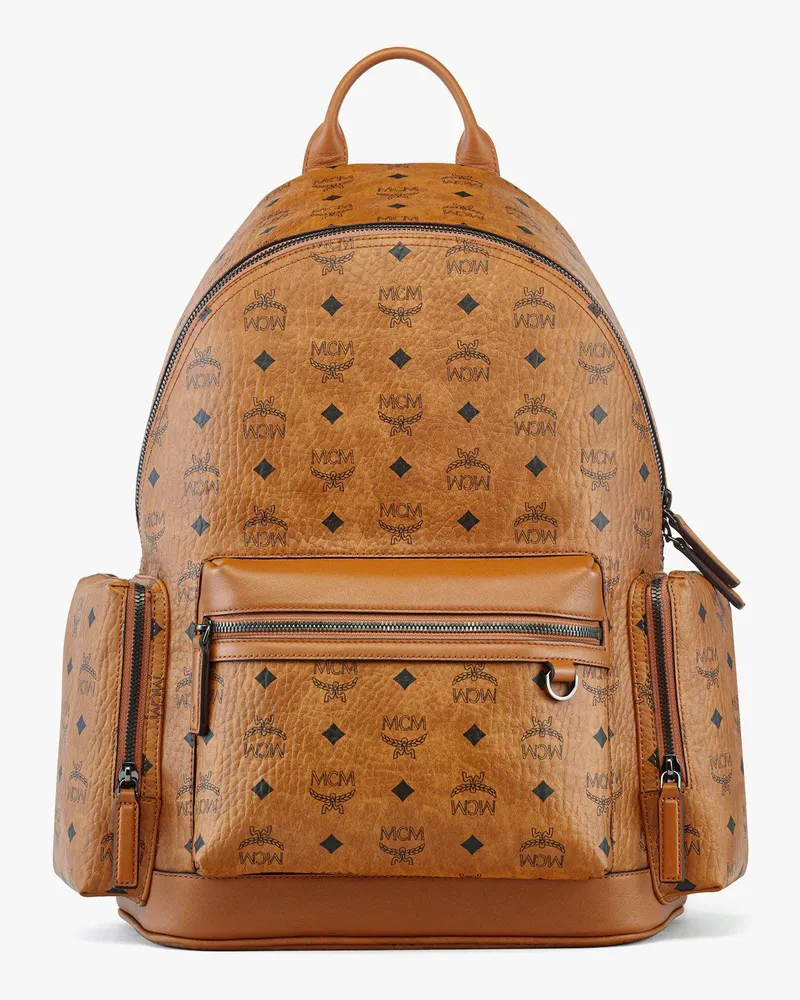 MCM Stark Rucksack in Visetos Cognac