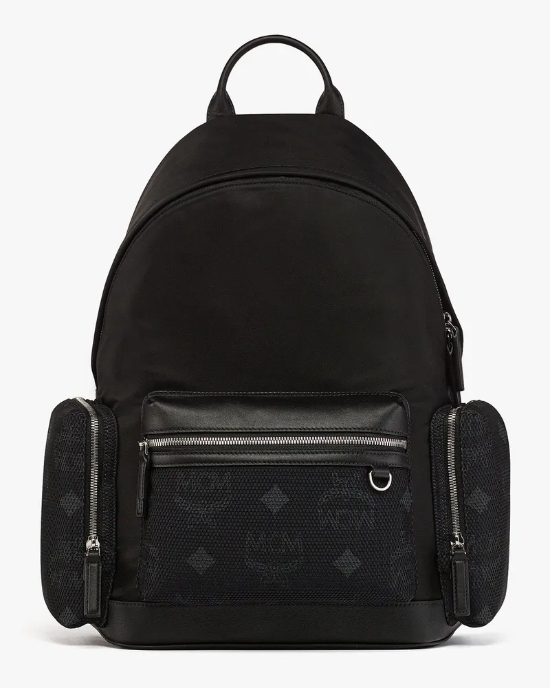 MCM Stark Rucksack aus recyceltem Nylon Black