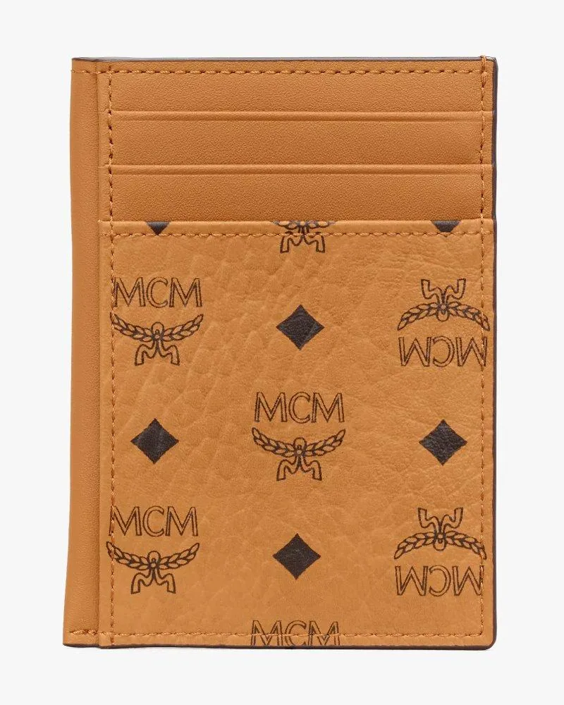 MCM Kartenetui in Visetos Original Cognac