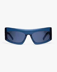 MCM Unisex Quadratische Sonnenbrille Blue