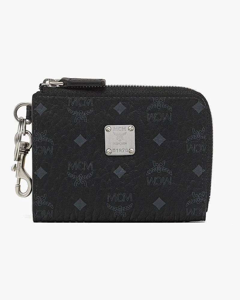 MCM Aren Kartenetui in Visetos Black