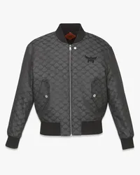 MCM Bomberjacke in Lauretos Denim Jacquard Dark