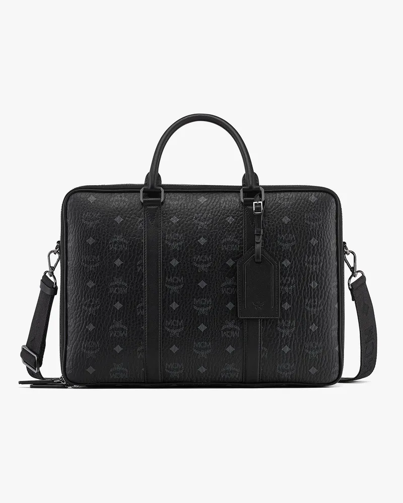 MCM Klassik Aktentasche in Visetos Black