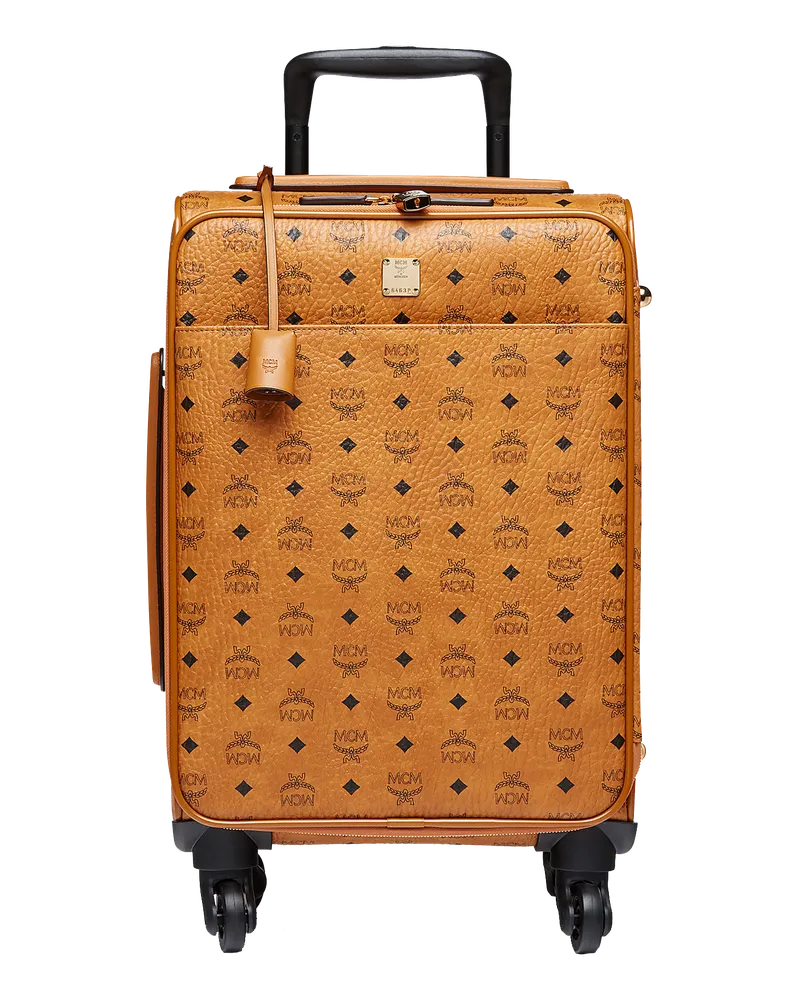 MCM Ottomar Cabin Trolley in Visetos Cognac