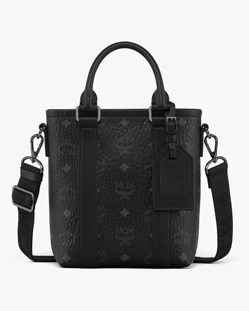 MCM Aren Tragetasche in Visetos Black