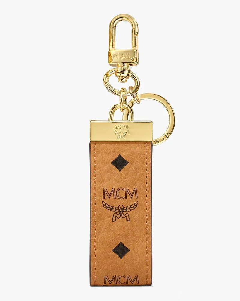 MCM Anhänger in Visetos Original Cognac