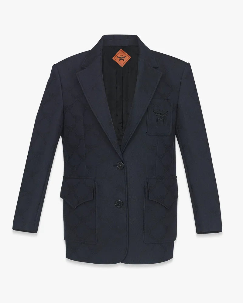 MCM Wolljacquardblazer in Lauretos Navy