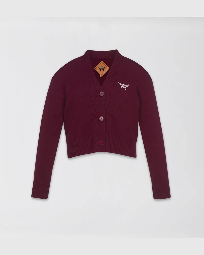 MCM Strickjacke Laurel mit verkürzter Passform aus Wolle und recyceltem Kaschmir VINEYARD WINE WOOL Vineyard
