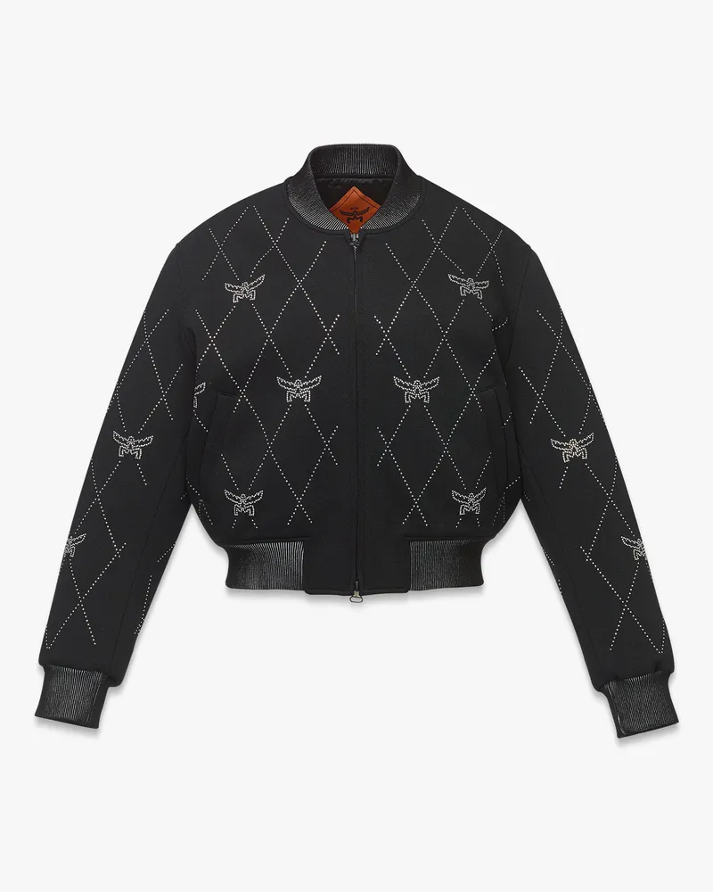 MCM Romanit-Jacke in Lauretos Crystal Black