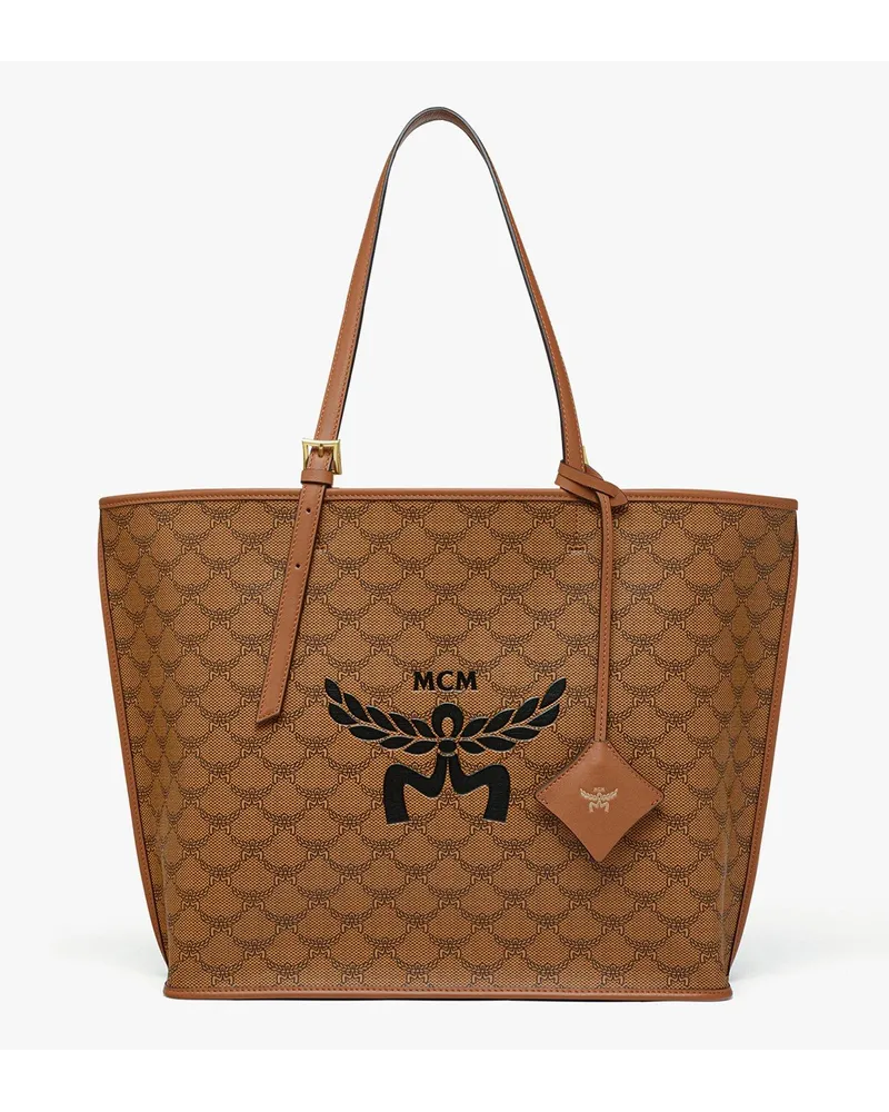 MCM Himmel Shopper in Lauretos Cognac